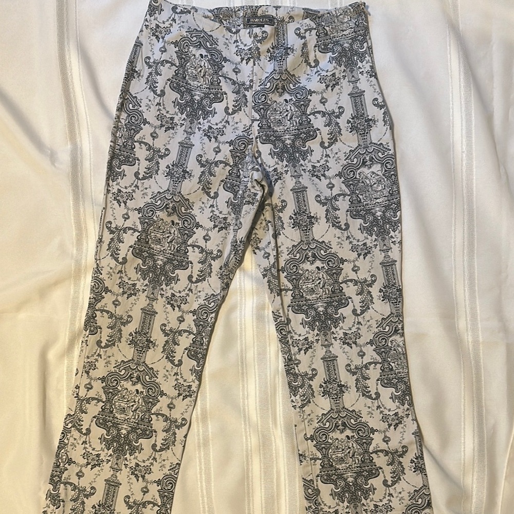 Harold's Monochrome Baroque Print Pants - Picture 1 of 8